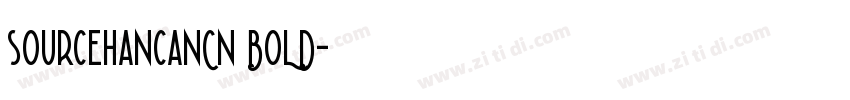 sourcehancanCN BOLD字体转换